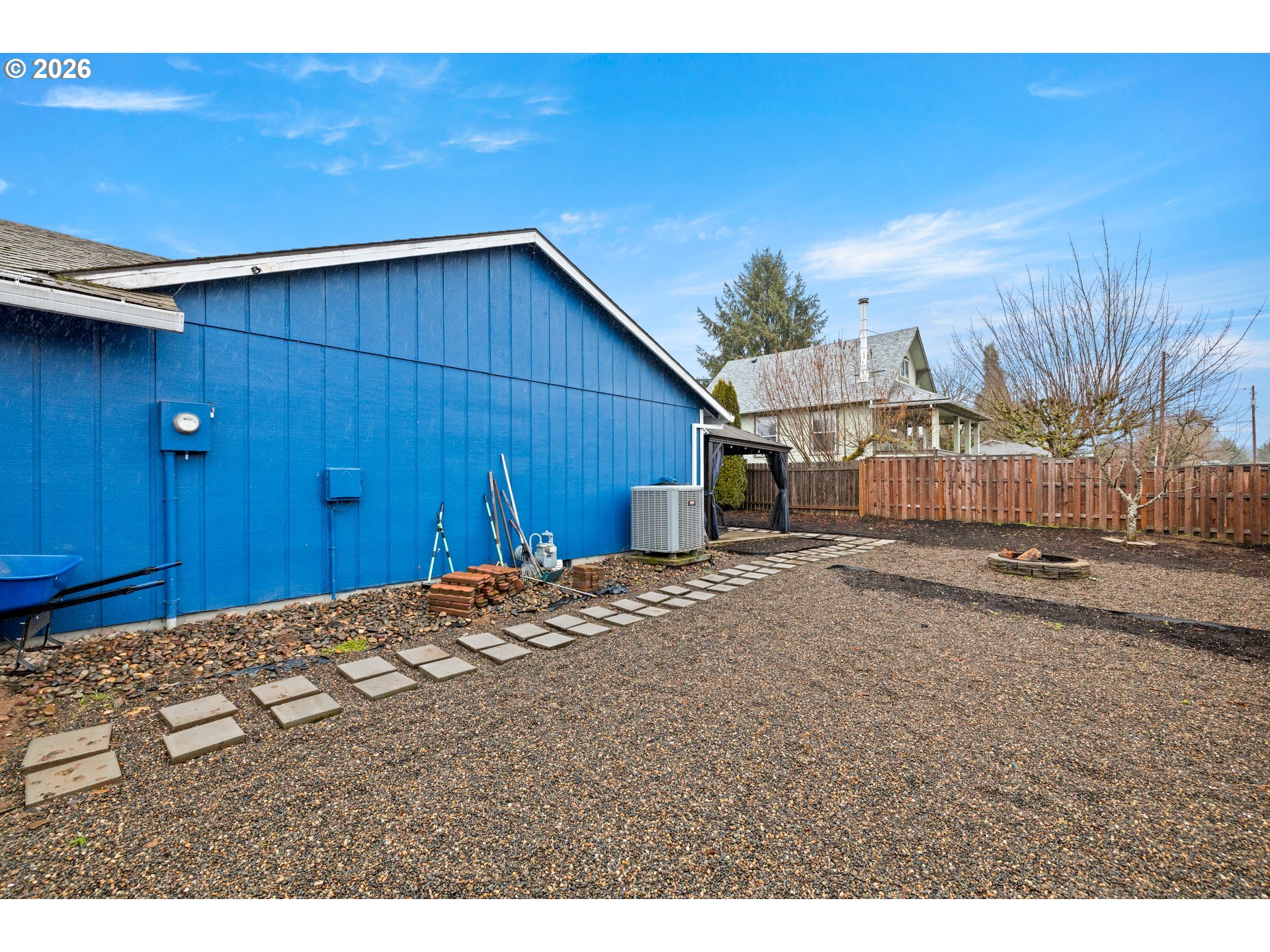 493 South Emerald Loop Cornelius, OR 97113 - Photo 39 of 46 a view of a backyard with wooden fence