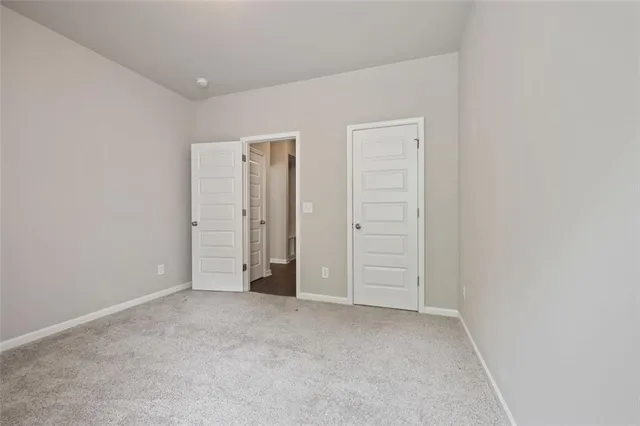 a view of an empty room