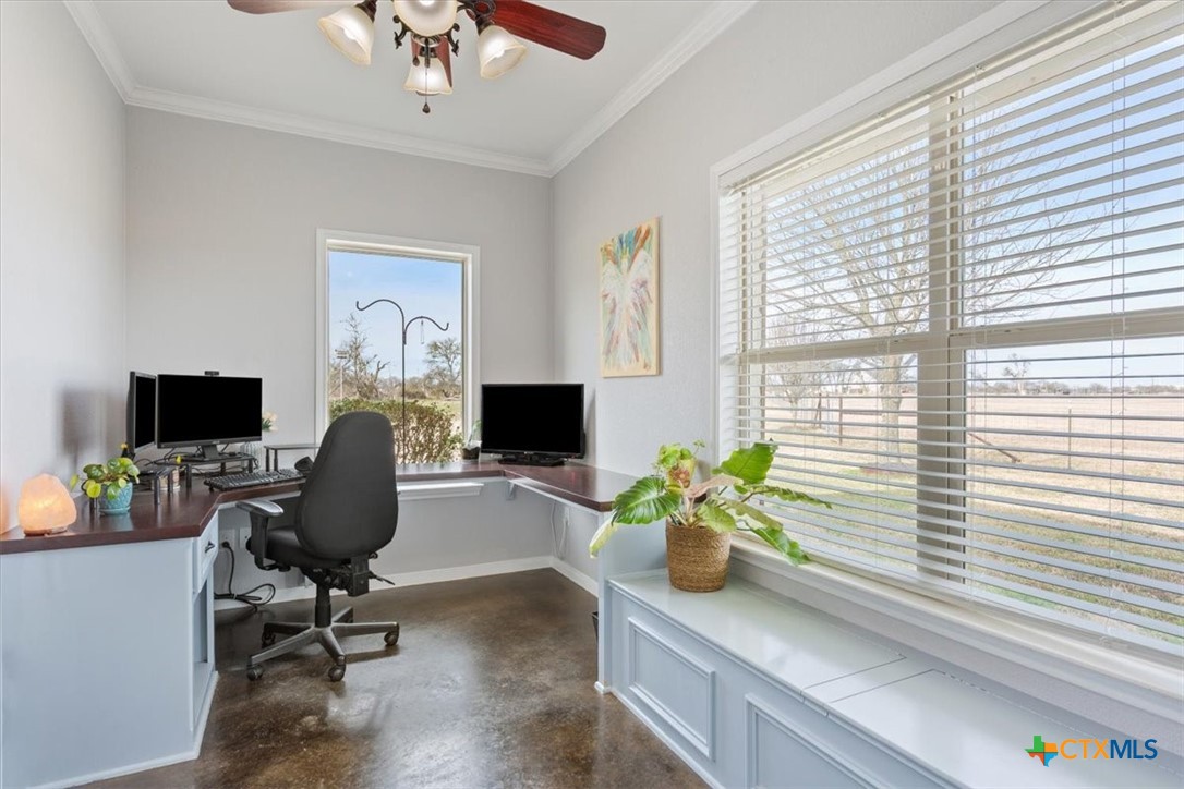 645 West Big Elm Road Troy, TX 76579 - Photo 14 of 39 a view of a workspace with a window