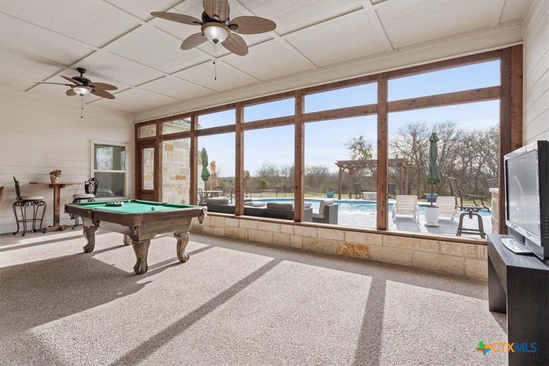 645 West Big Elm Road Troy, TX 76579 - Photo 27 of 37 a room with pool table and windows