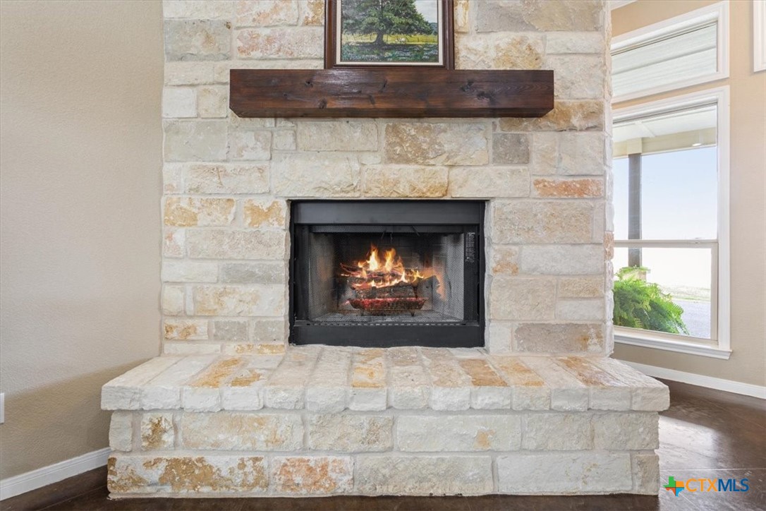 645 West Big Elm Road Troy, TX 76579 - Photo 7 of 39 7 foot wide fireplace