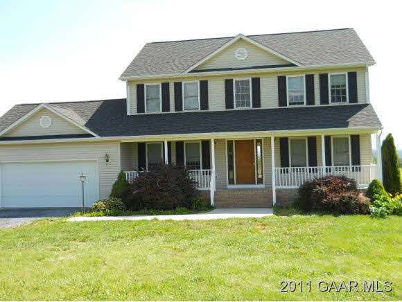243 St James Road Fishersville, VA 22939 - Photo 1 of 5 a front view of a house with garden