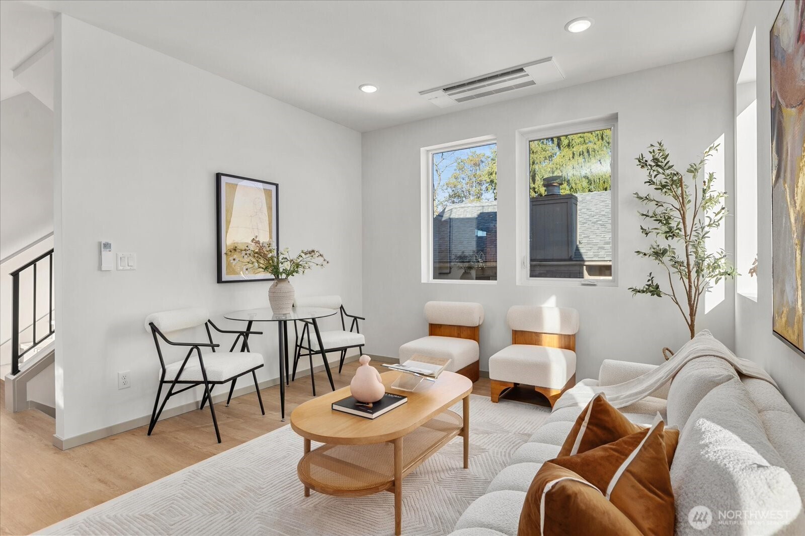 4104 49th Avenue Southwest, Unit B Seattle, WA 98116 - Photo 8 of 17 a living room with furniture and a large window