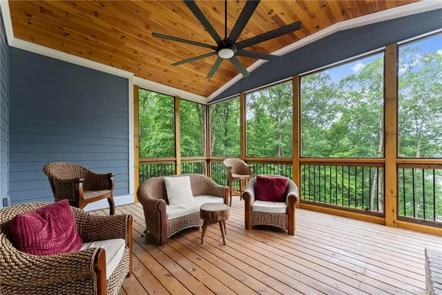 a bathroom with double sink and a mirror