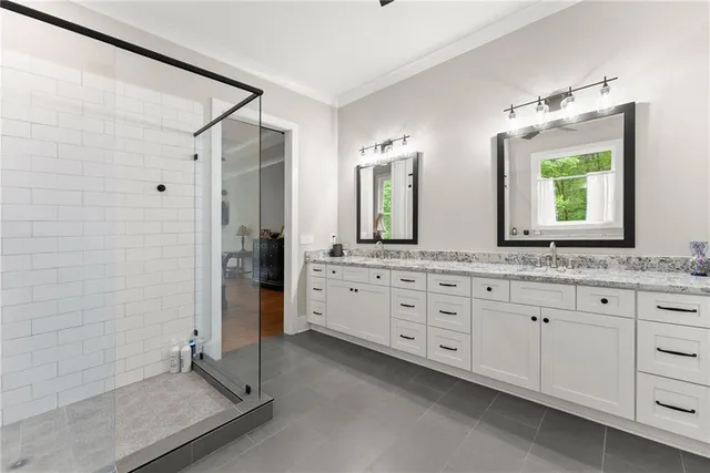 a workspace with furniture and a window