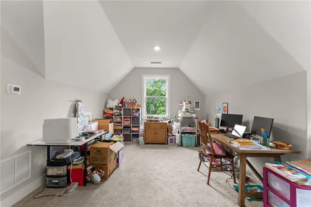 a view of a livingroom with a furniture