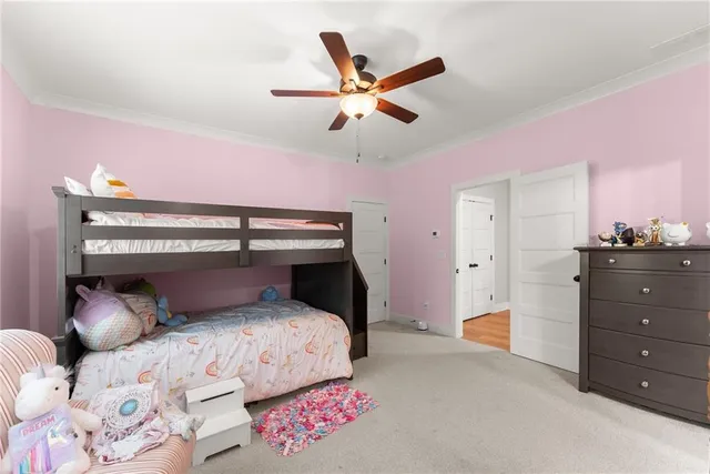 an aerial view of a house having yard