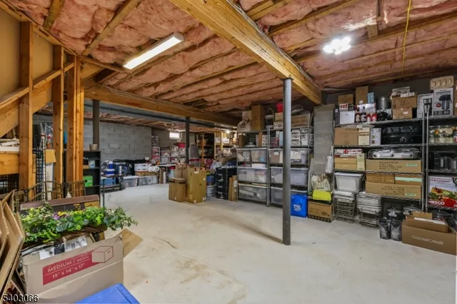 a view of a room with racks