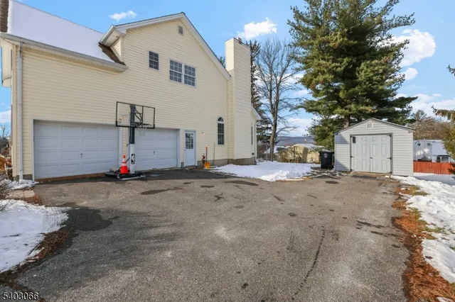 a view of garage and utility