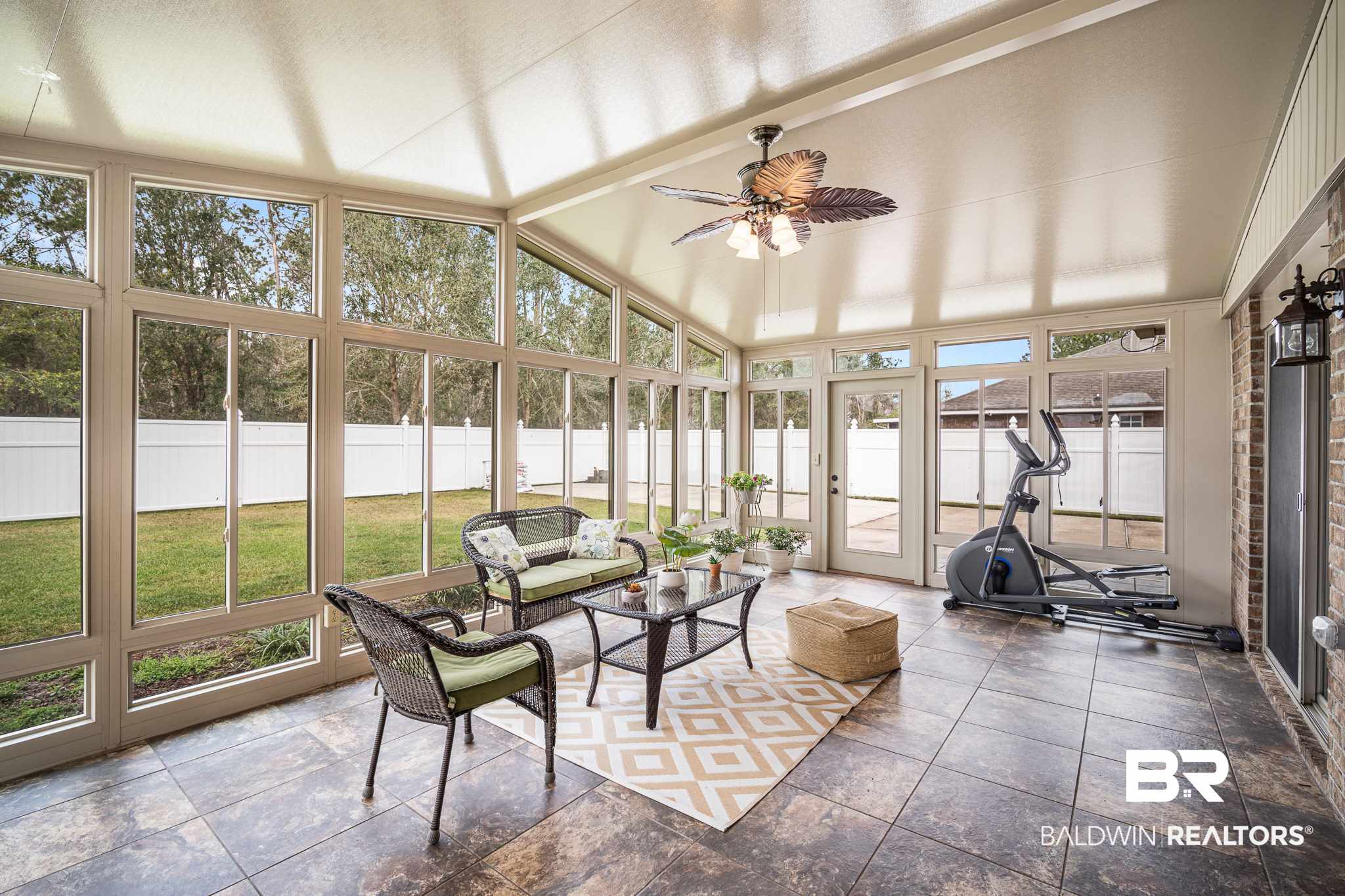 145 Meadow Run Loop West Foley, AL 36535 - Photo 21 of 32 Sunroom View from Patio