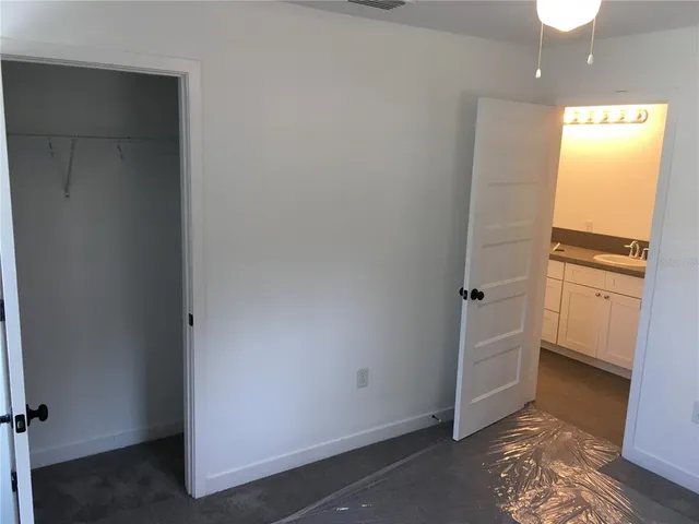 a view of an empty room with a empty space