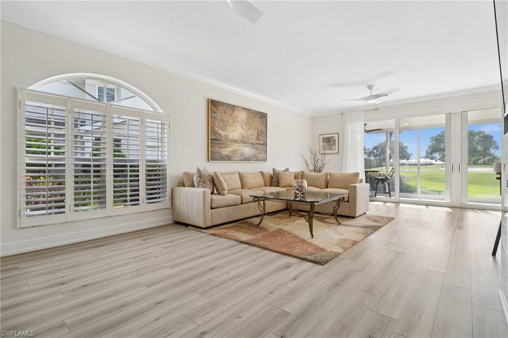 13180 Hamilton Harbour Drive, Unit E1 Naples, FL 34110 - Photo 2 of 30 Partially furnished for your convenience. Elegant plantation shutters.