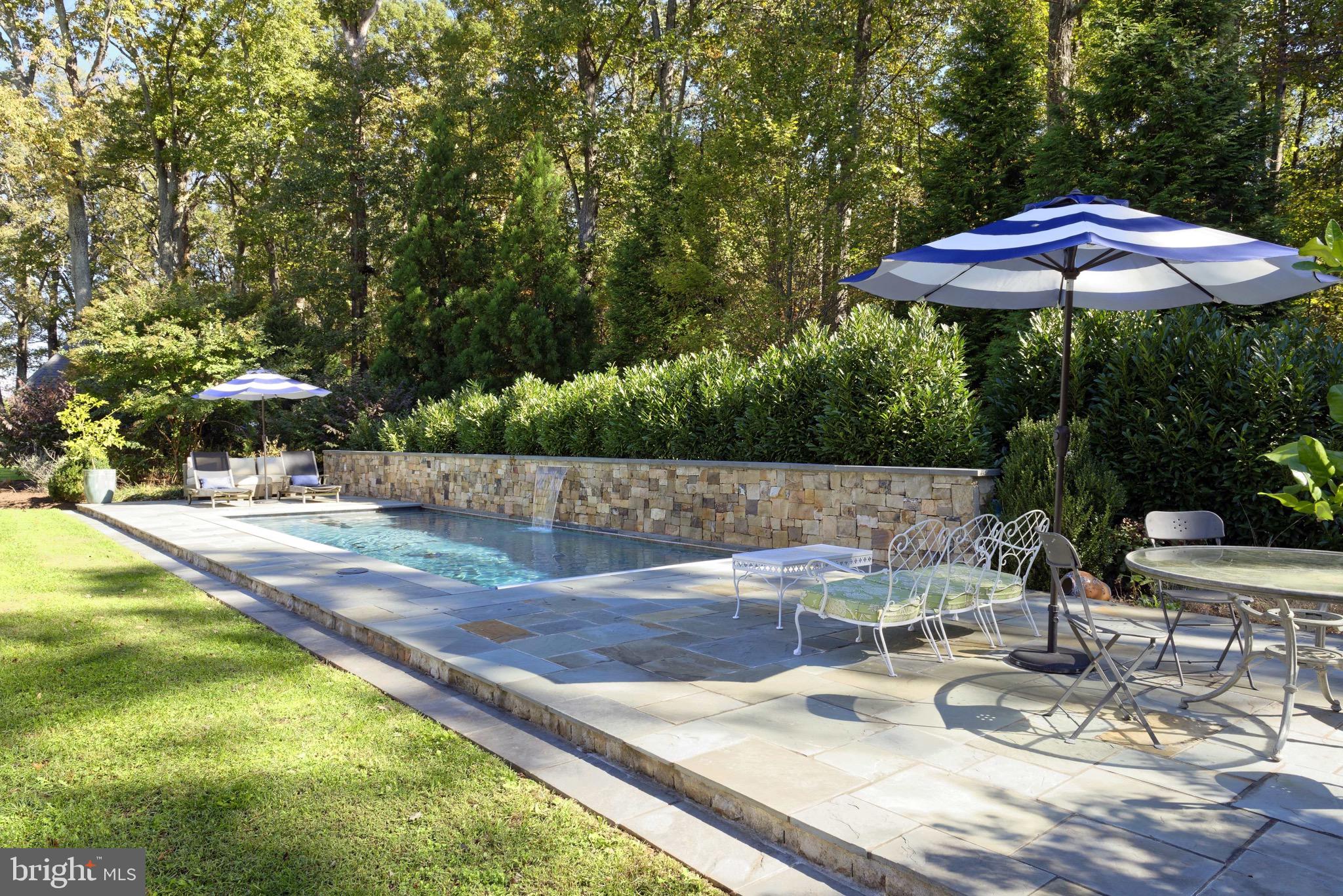 3647 Milestone Road The Plains, VA 20198 - Photo 40 of 74 View of the heated swimming pool with a waterfall