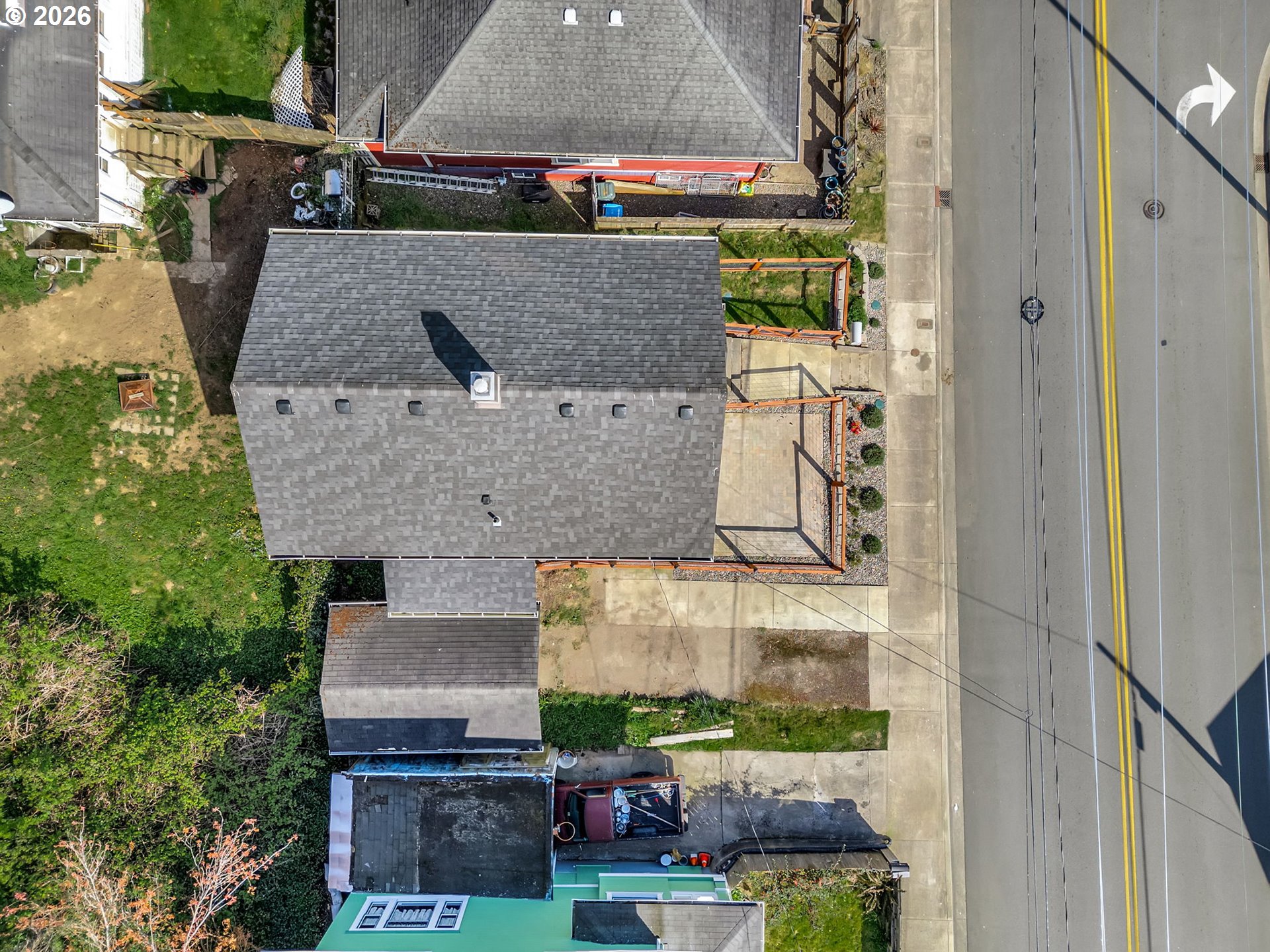933 8th Street Astoria, OR 97103 - Photo 27 of 31 an aerial view of a house with a yard