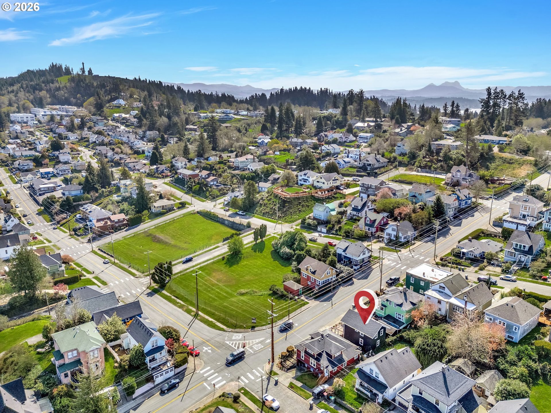 933 8th Street Astoria, OR 97103 - Photo 28 of 31 an aerial view of residential houses with outdoor space