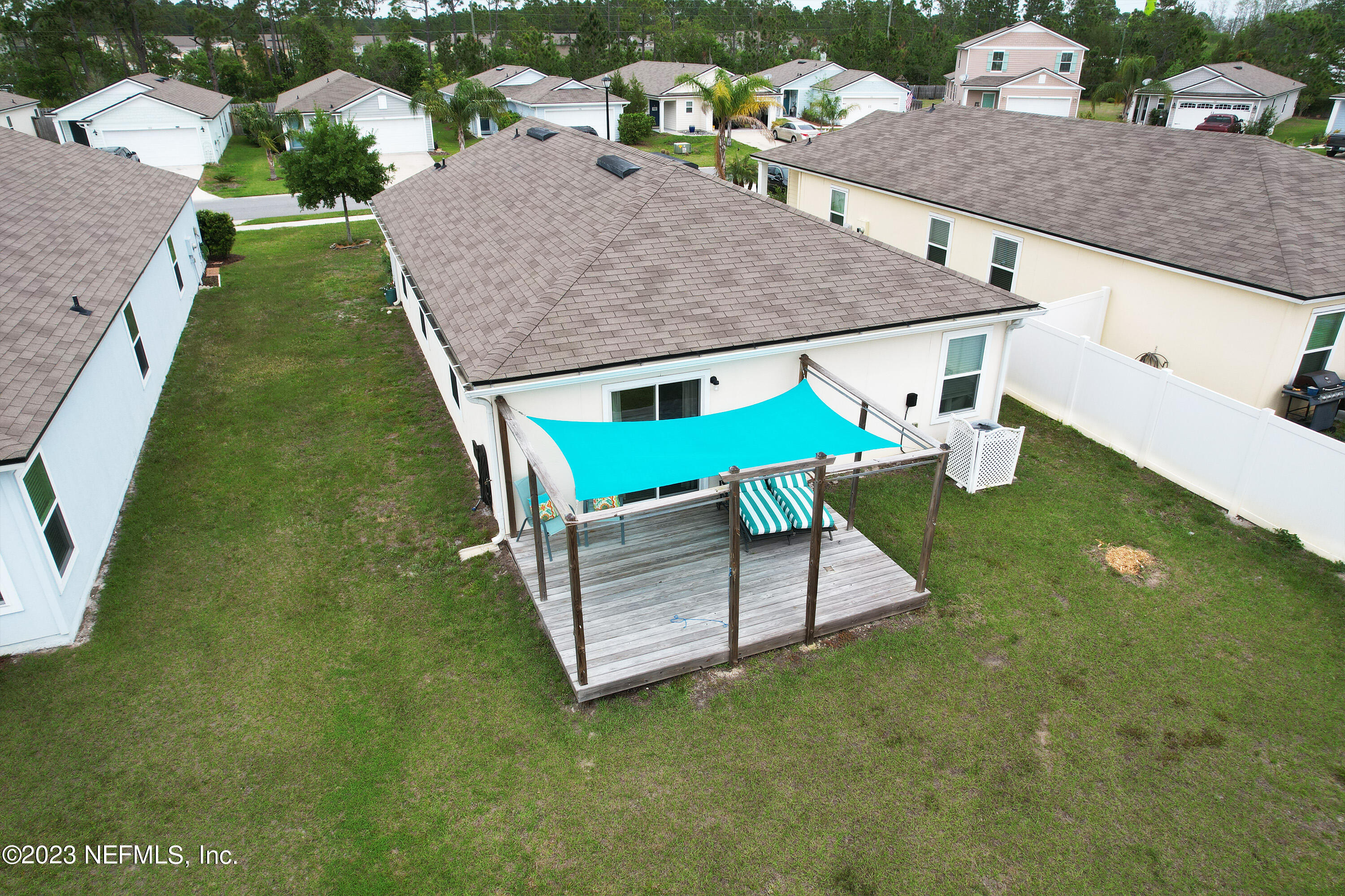 583 Ashby Landing Way St. Augustine, FL 32086 - Photo 36 of 48 an aerial view of a house with a yard