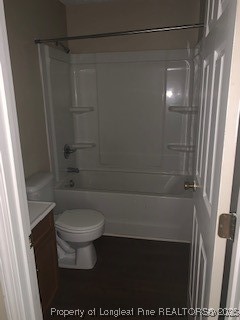 2118 Malloy Street, Unit 1 Fayetteville, NC 28305 - Photo 8 of 9 a bathroom with a shower and a toilet