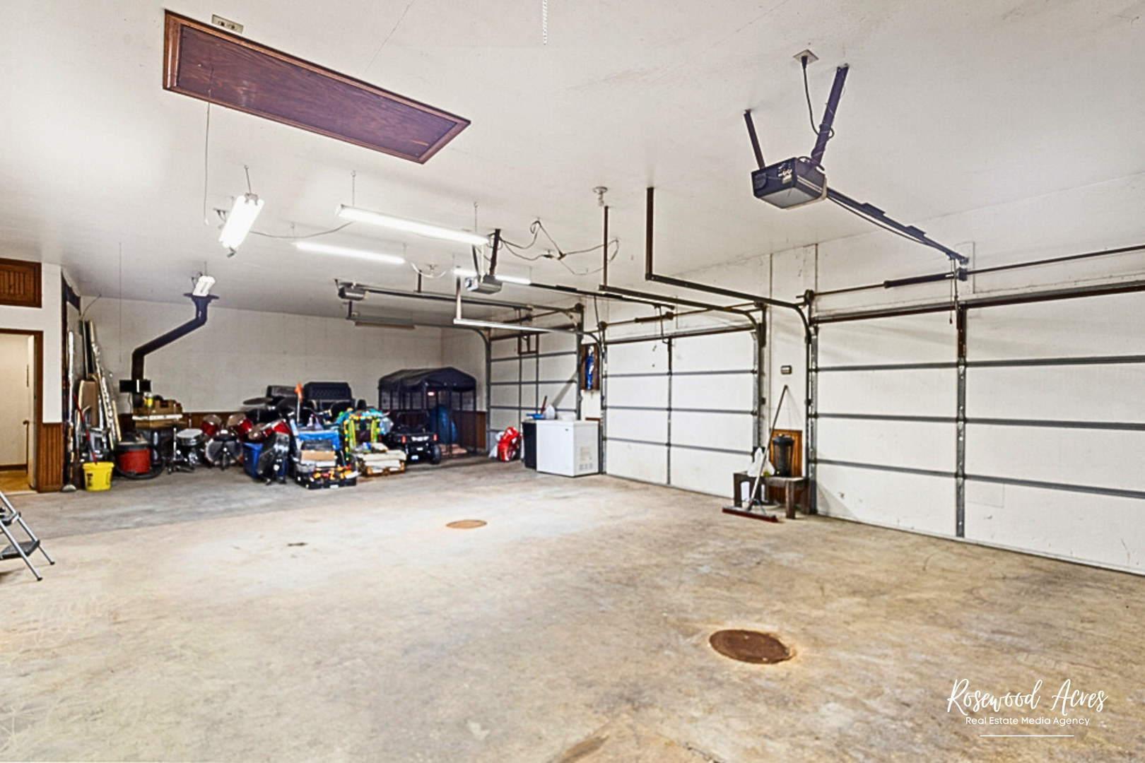502 South Main Street Long Point, IL 61333 - Photo 17 of 22 a view of a garage with a bike and white wooden