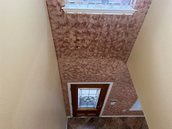 a view of a door of the house