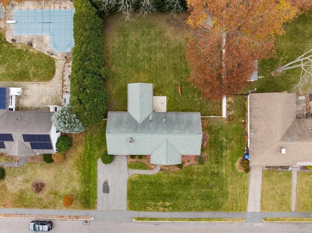 8 Stanley Street Natick, MA 01760 - Photo 19 of 35 an aerial view of a house with a yard