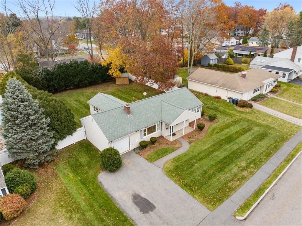 8 Stanley Street Natick, MA 01760 - Photo 21 of 35 an aerial view of a house with garden space and street view
