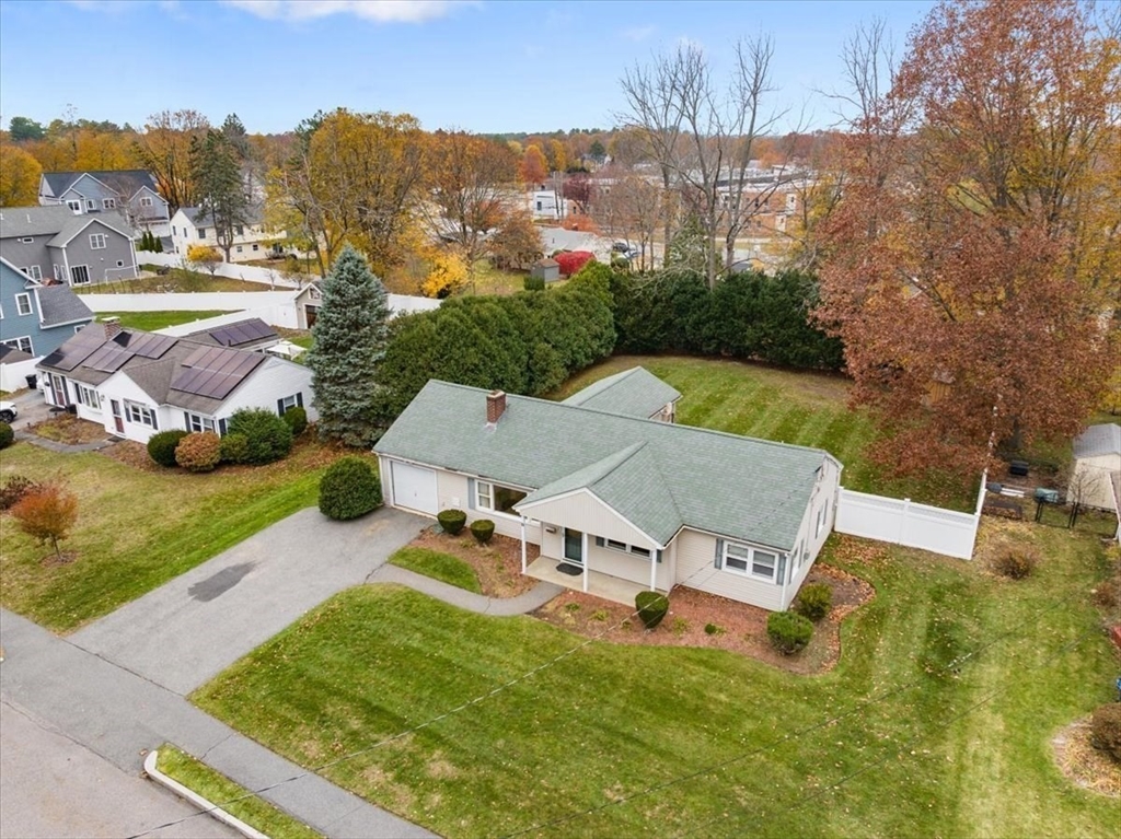 8 Stanley Street Natick, MA 01760 - Photo 24 of 35 an aerial view of a house with garden space and street view