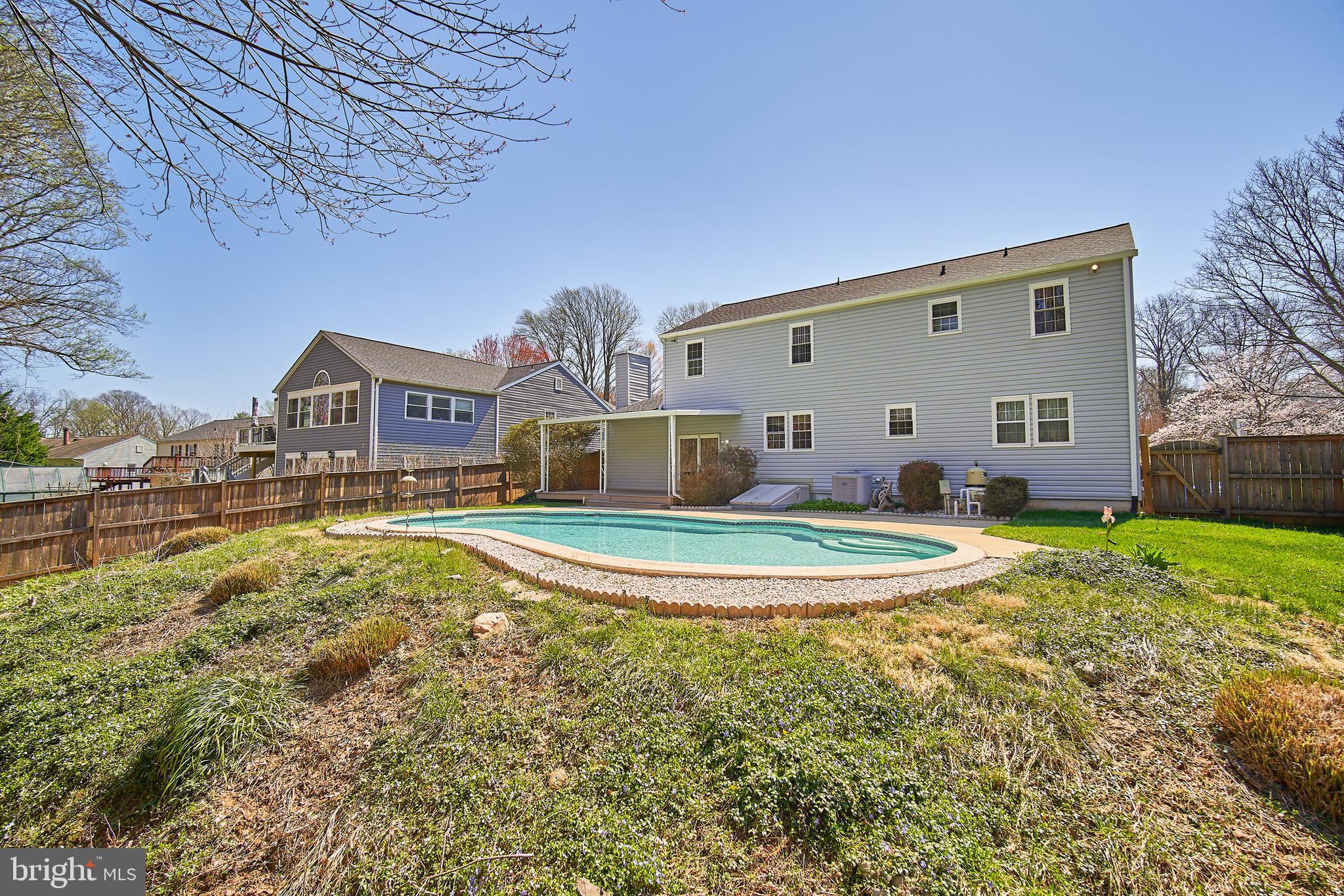 9512 Burning Branch Road Burke, VA 22015 - Photo 30 of 30 Beautiful Backyard with In-Ground Pool