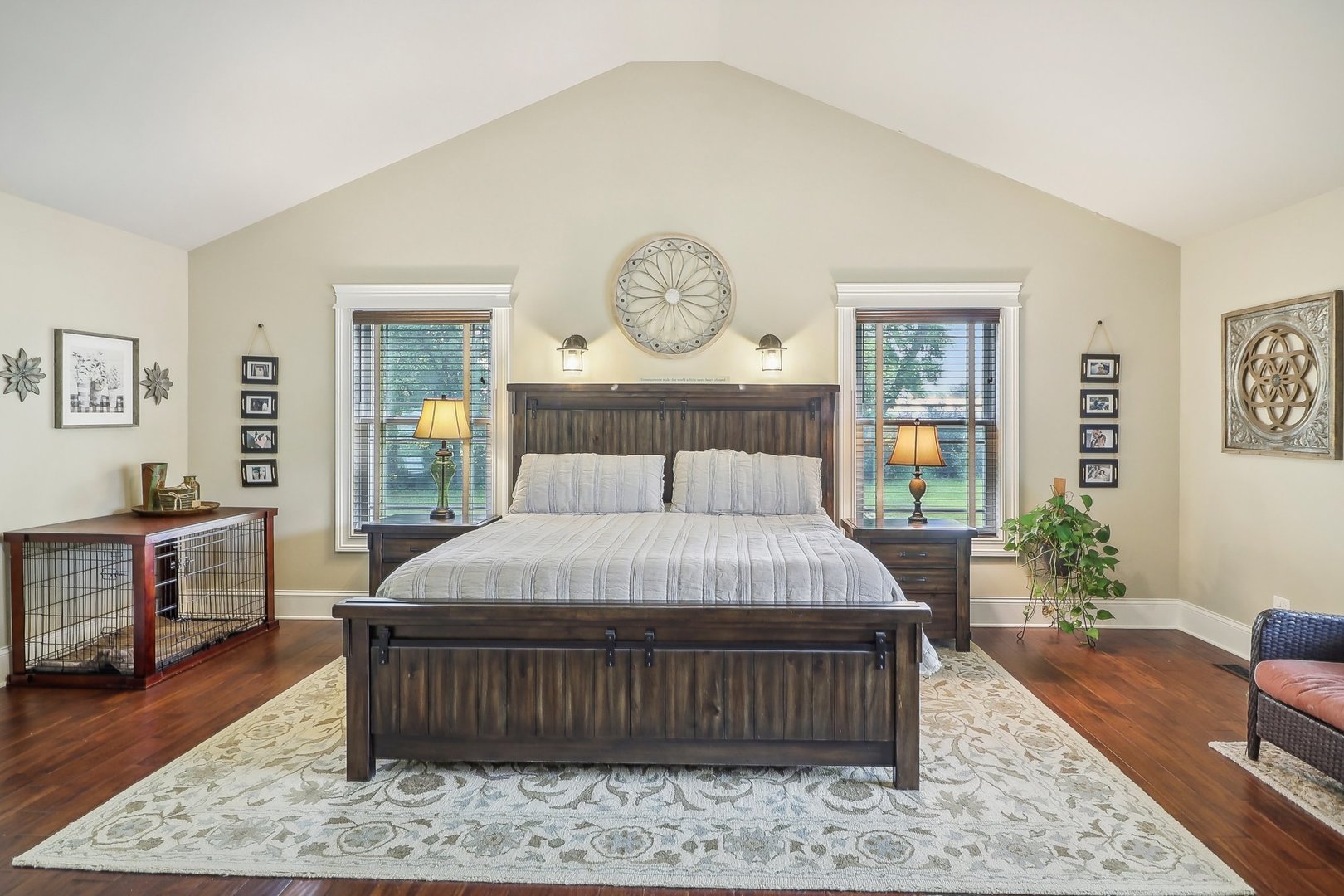 22517 Grange Road Marengo, IL 60152 - Photo 17 of 39 a bedroom with a bed and a table in it