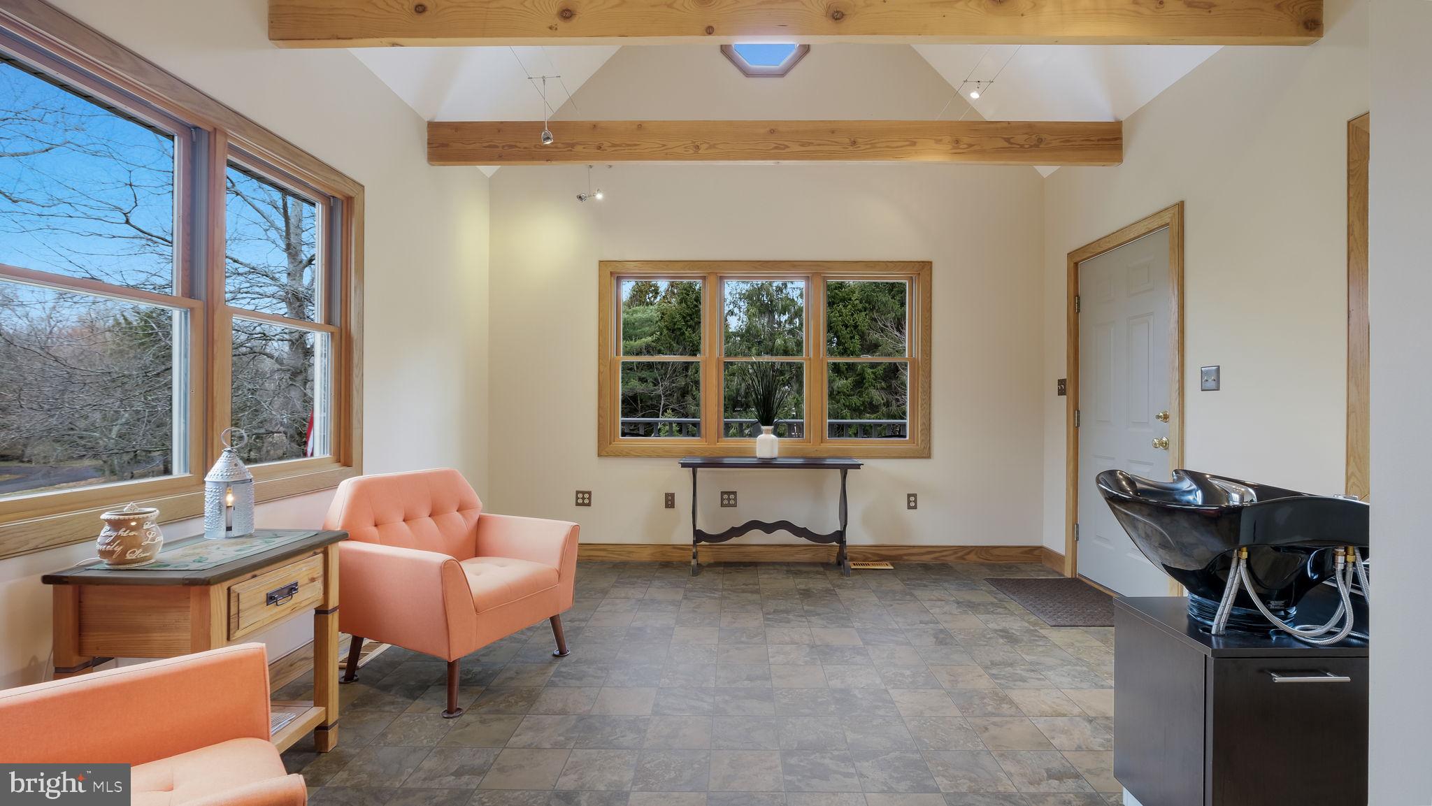 46 Valley Road New Hope, PA 18938 - Photo 22 of 56 a living room with furniture a window and a potted plant