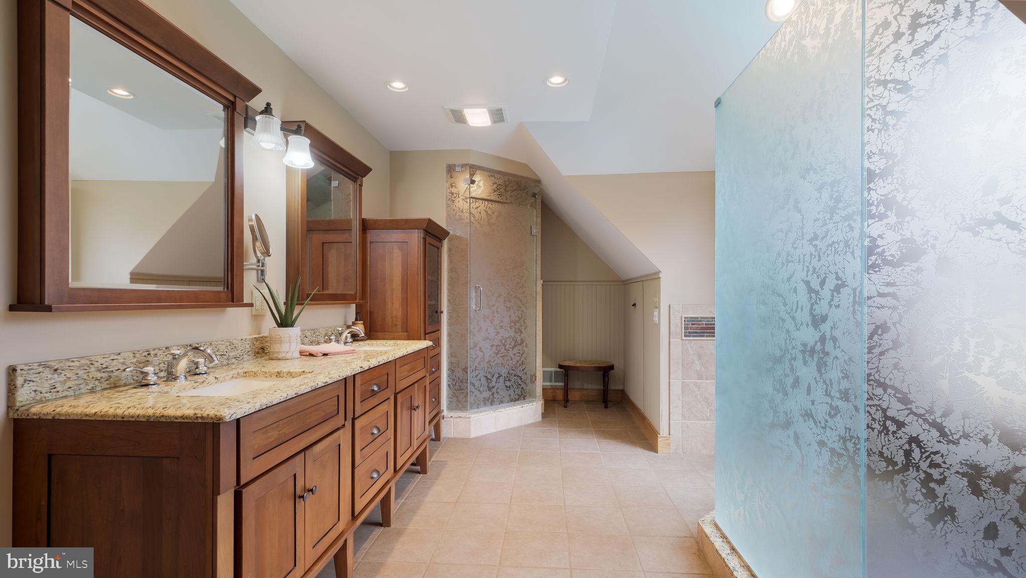 46 Valley Road New Hope, PA 18938 - Photo 28 of 56 a bathroom with a double vanity sink mirror and double