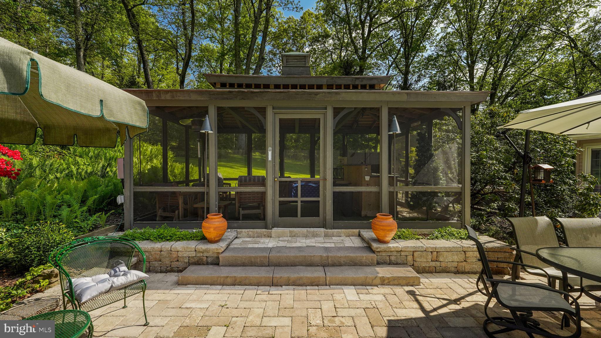 46 Valley Road New Hope, PA 18938 - Photo 38 of 56 a view of a house with backyard and sitting area