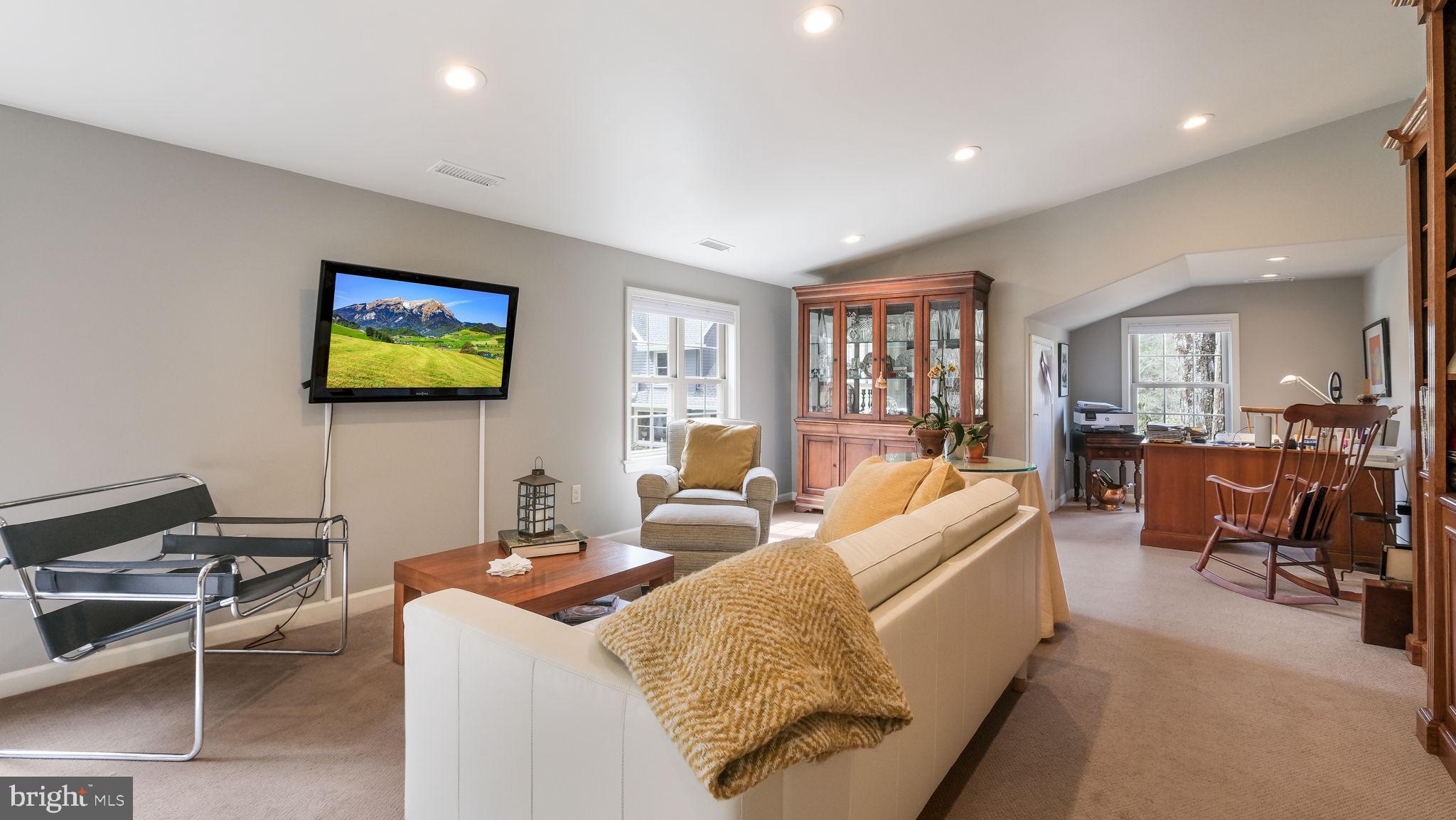 46 Valley Road New Hope, PA 18938 - Photo 50 of 56 a living room with furniture a rug and a flat screen tv