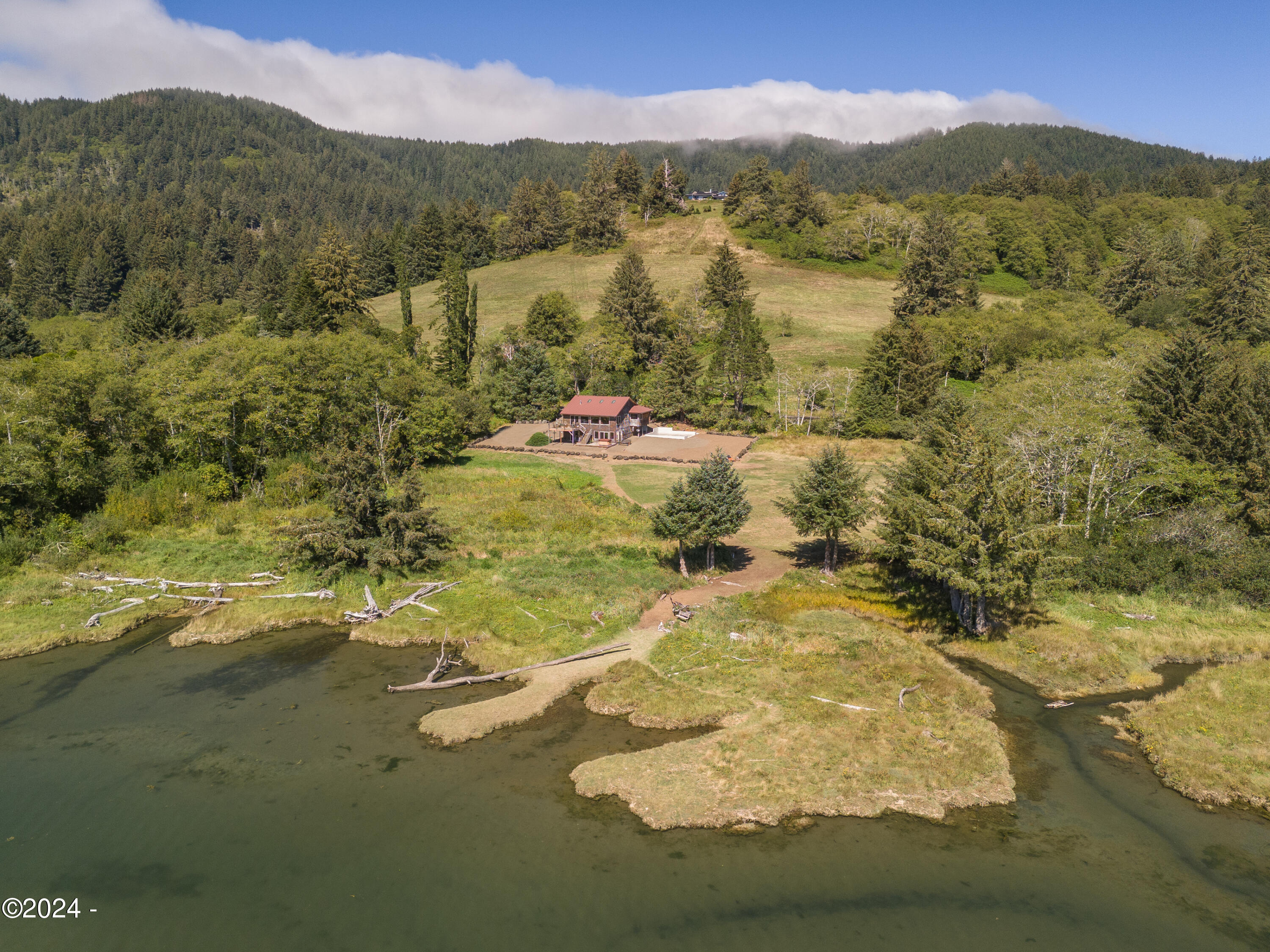 2015 North 3 Rocks Road Otis, OR 97368 - Photo 60 of 62 Drone View North