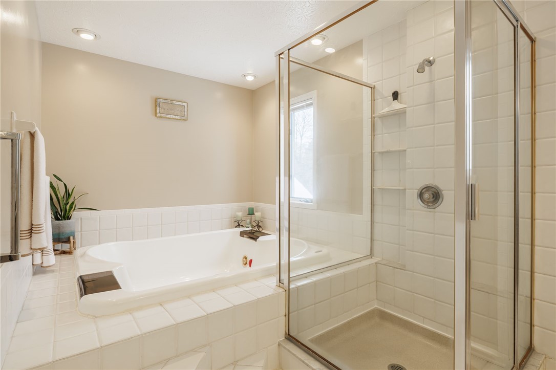 362 Webster Road Webster, NY 14580 - Photo 25 of 46 Shower & Oversized Jetted Tub with Dual Waterfalls