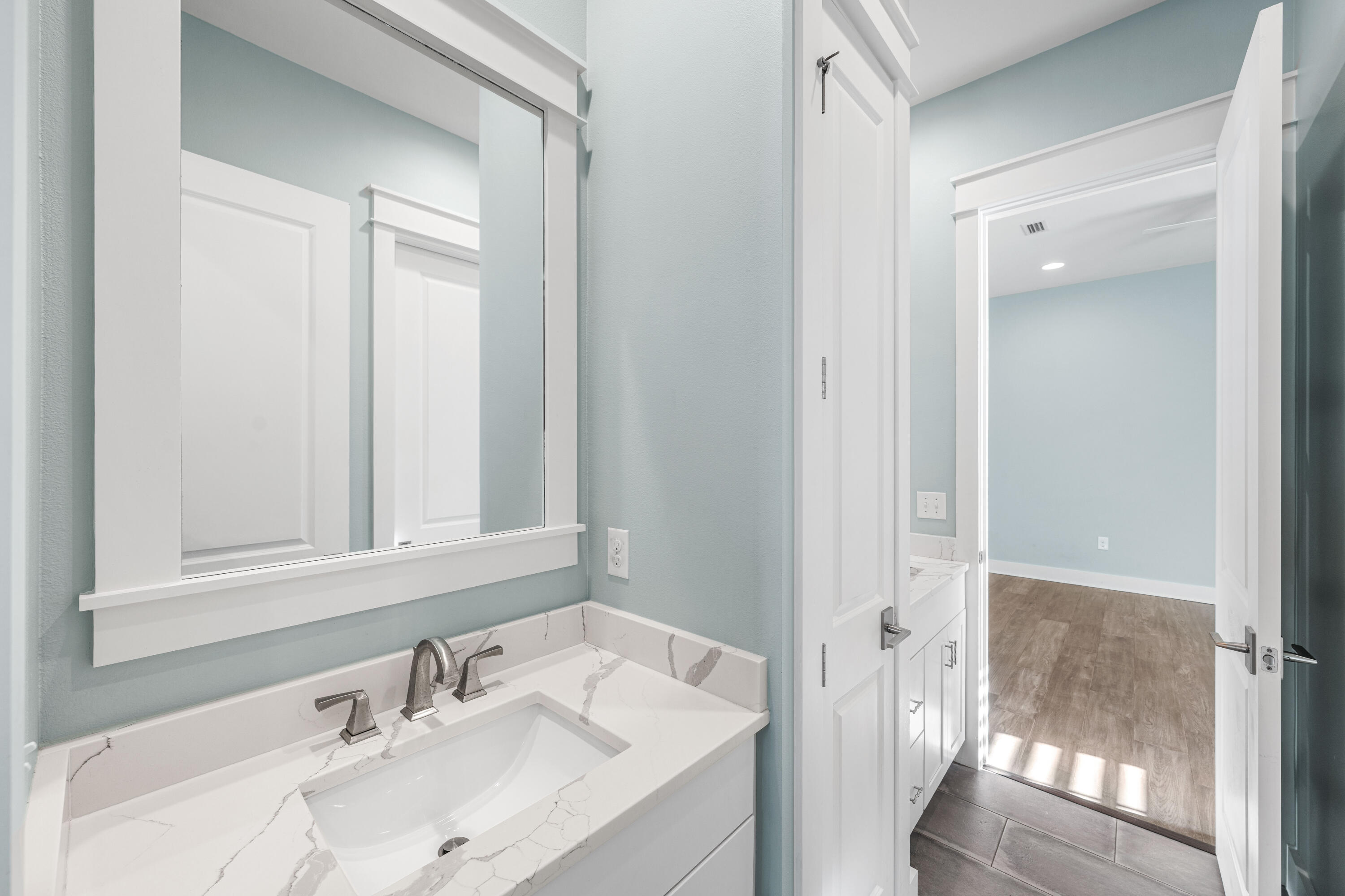 234 Sidecamp Rd Inlet Beach Inlet Beach, FL 32461 - Photo 41 of 57 a bathroom with a sink and a mirror