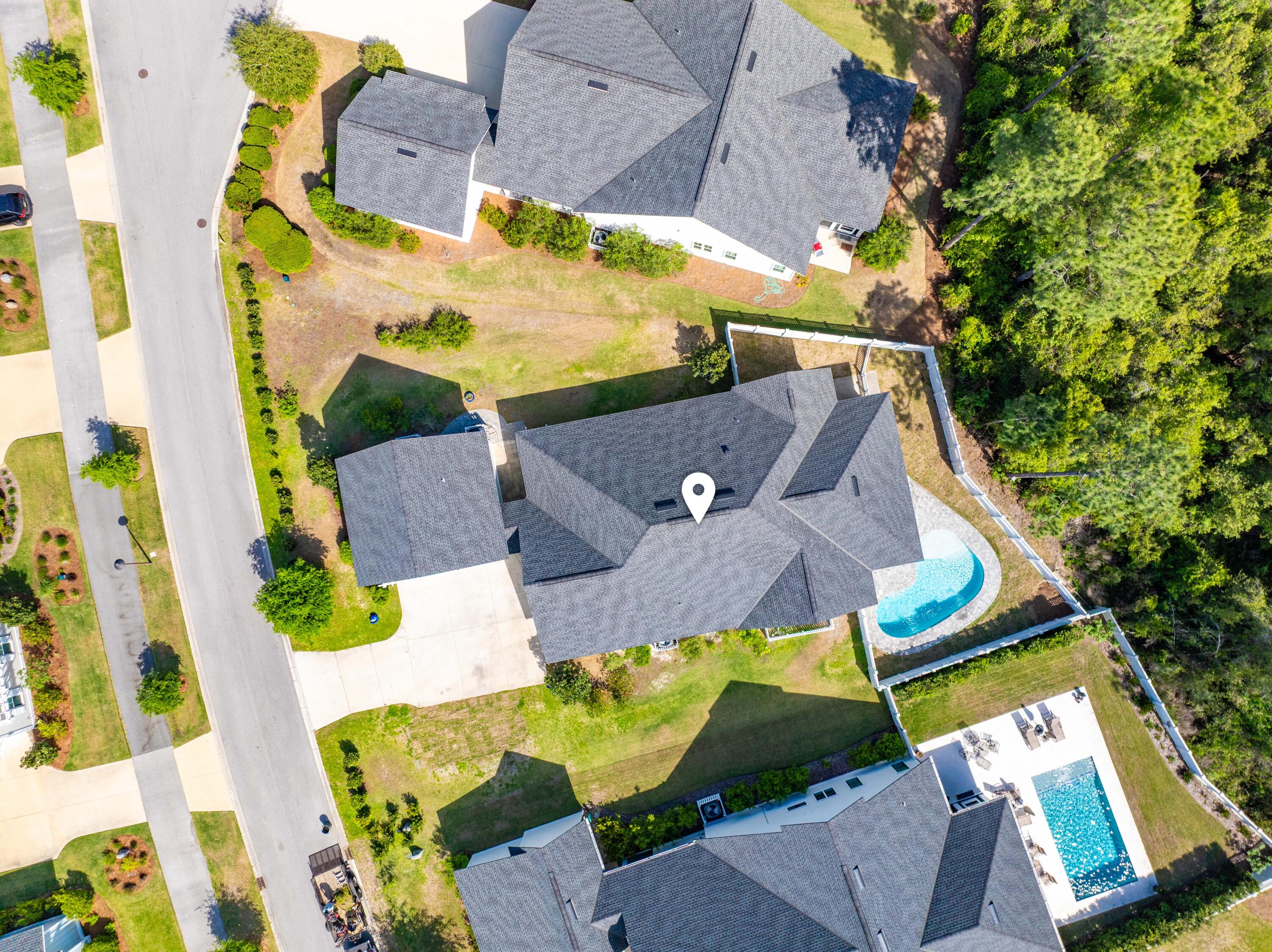 234 Sidecamp Rd Inlet Beach Inlet Beach, FL 32461 - Photo 5 of 57 an aerial view of residential house with outdoor space and swimming pool