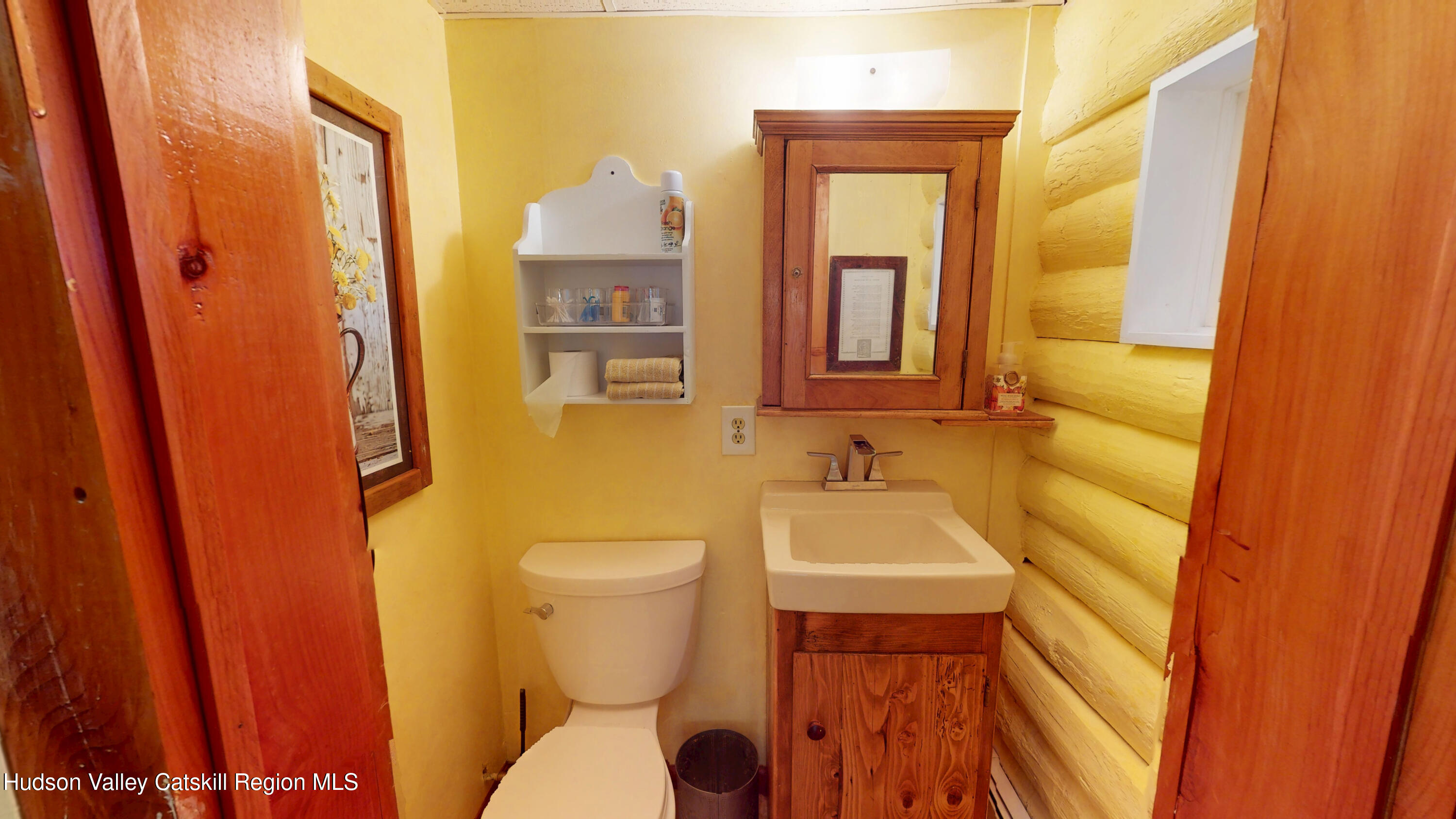 634 Old Plank Road Coxsackie, NY 12042 - Photo 26 of 49 a bathroom with a sink a toilet and a mirror