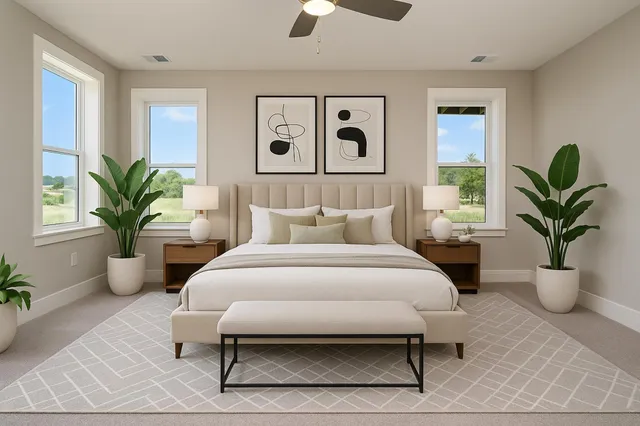 a view of a balcony with wooden floor