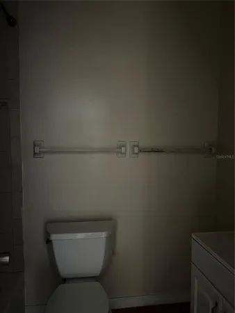 a bathroom with a toilet
