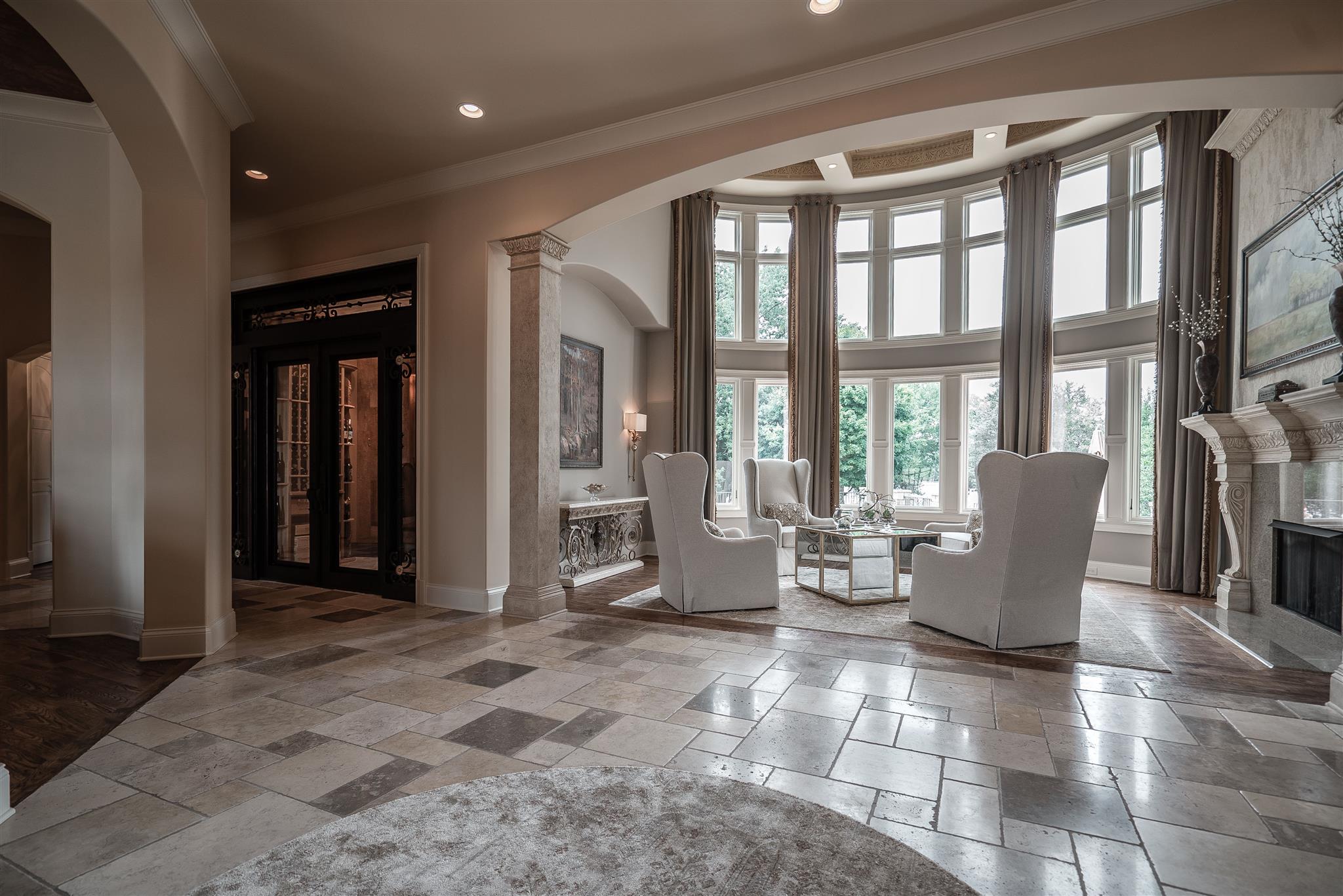View from Foyer into the Living Room with great view of Old Hickory Lake