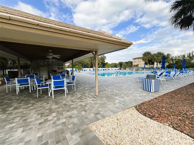 a view of an outdoor space and tennis court