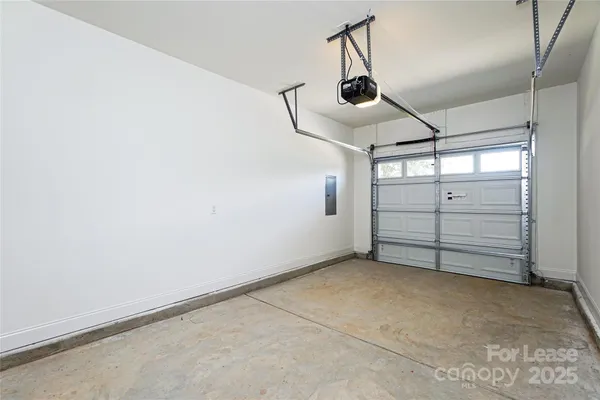 a view of a garage