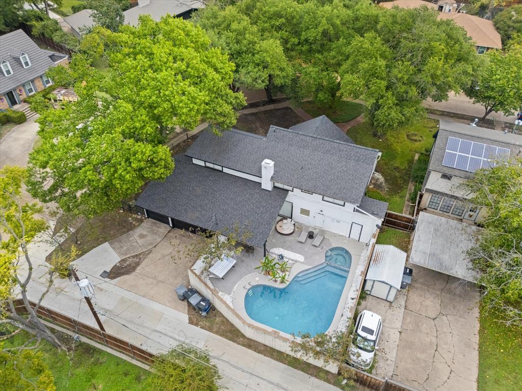 3614 Parader Court Dallas, TX 75228 - Photo 38 of 40 an aerial view of house with yard swimming pool and outdoor seating