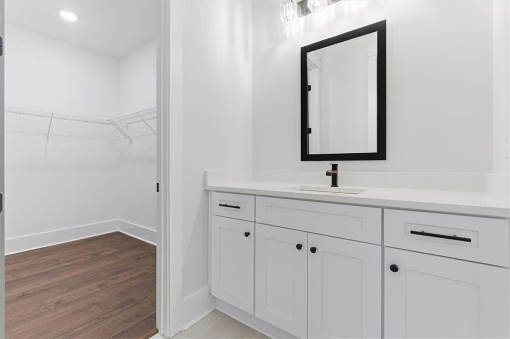 27 Linda Road Southwest Cartersville, GA 30120 - Photo 30 of 51 a bathroom with a sink and a mirror