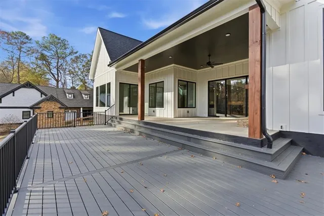 a view of a house with a patio
