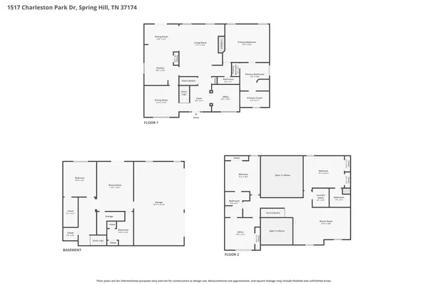 $815,000 | 1517 Charleston Park Drive, Spring Hill, TN 37174