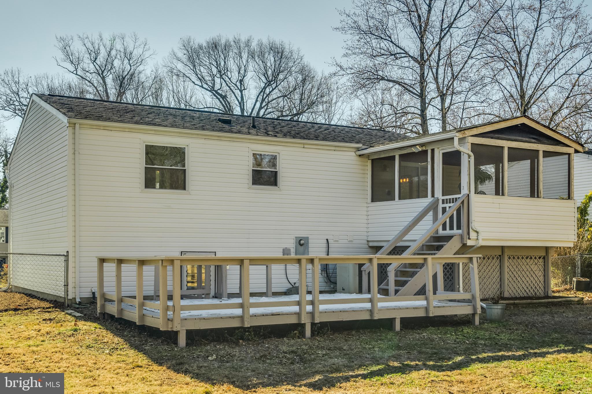 5813 Heming Avenue Springfield, VA 22151 - Photo 28 of 31 Large backyard with deck