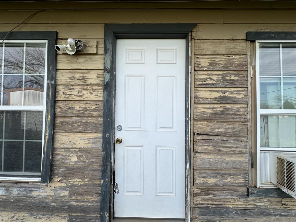 a view of front door
