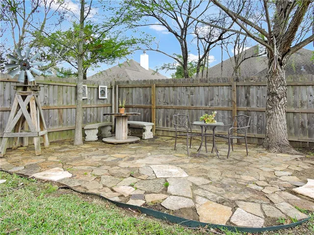 a view of outdoor space with seating