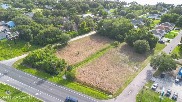 a view of a garden with a pathway